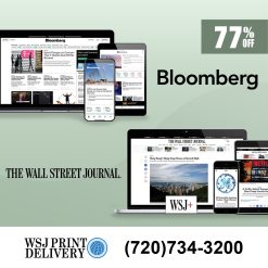 Bloomberg Newspaper and WSJ Digital Subscription 5-Year