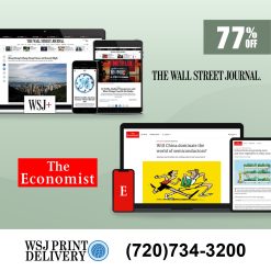 Wall St Jnl and The Economist Digital Subscription for 3 Years