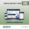 Investor’s Business Daily Digital Subscription for 1 Year 70% Off